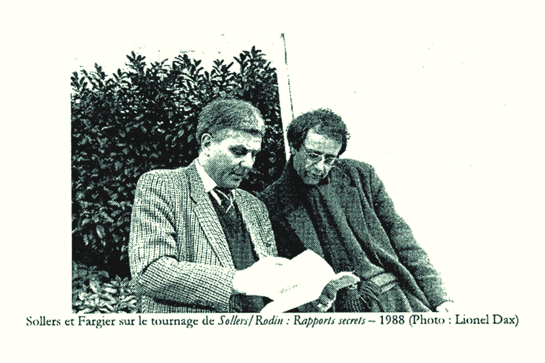 Philippe Sollers et Jean Paul Fargier