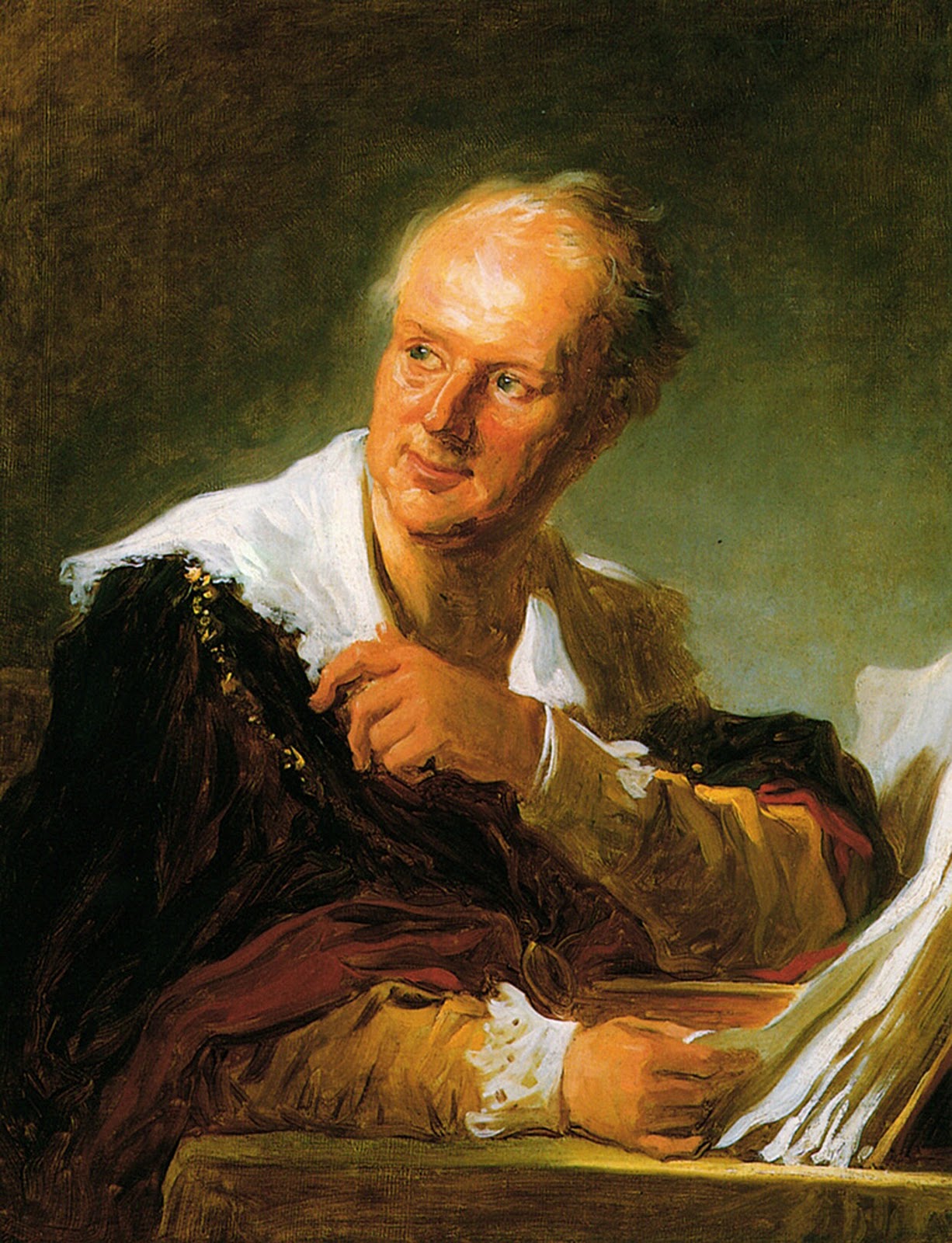 Figure de fantaisie. Anciennement portrait de Denis Diderot par Fragonard, Vers 1769 