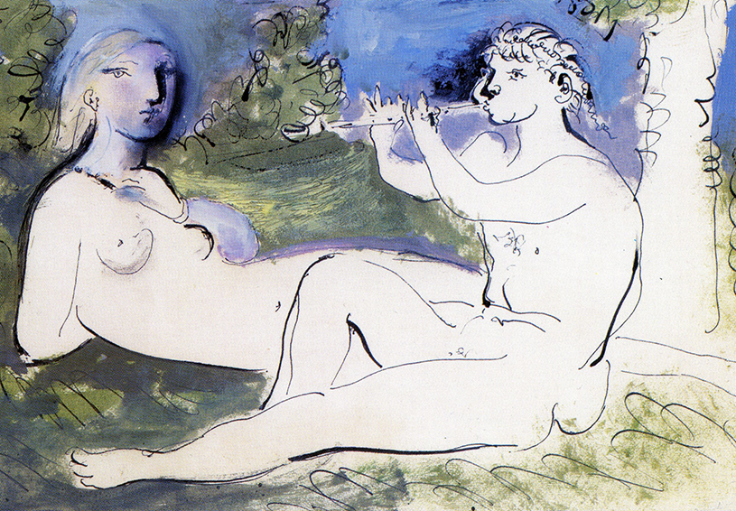 Picasso, Nu couché et joueur, 1932, Coll particulière