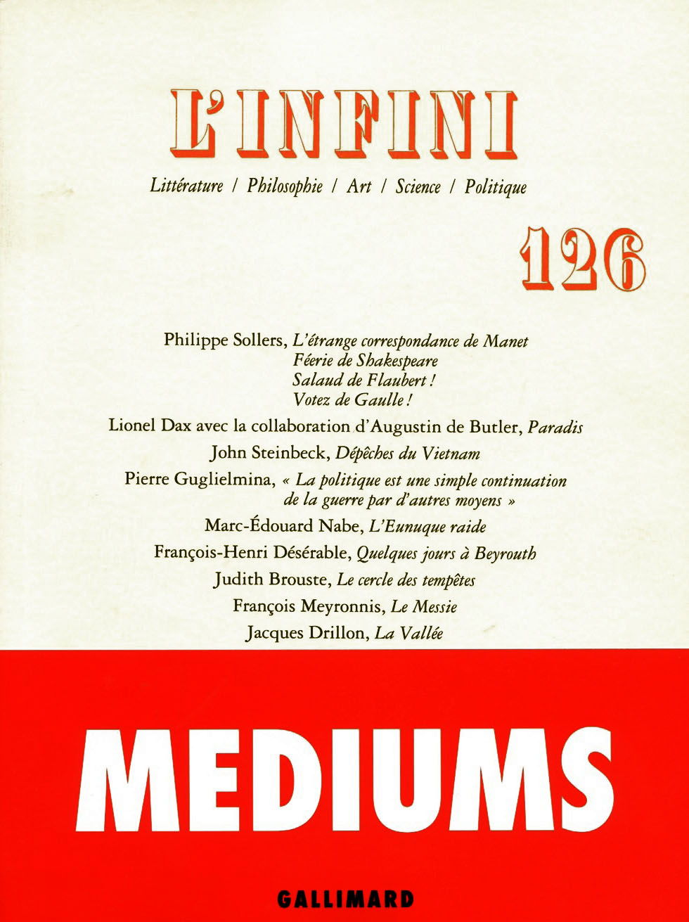 L'INFINI n126 - Mdiums