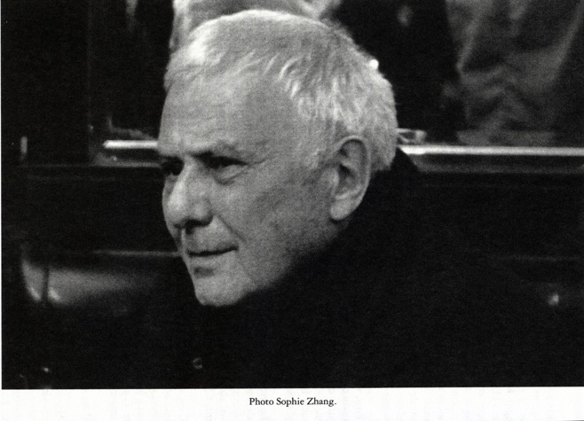 Philippe Sollers, photo Sophie Zhang