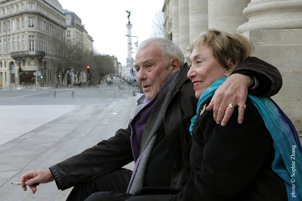 Philippe Sollers et Julia Kristeva, photo Sophie Zhang