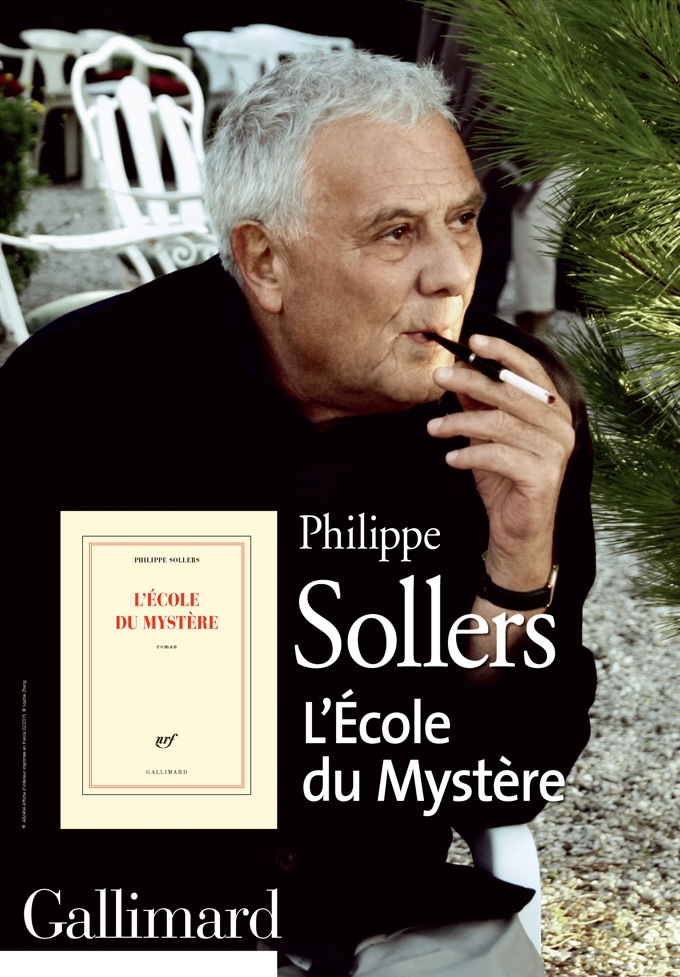 Philippe Sollers - L'École du Mystère, photo Sophie Zhang © Gallimard