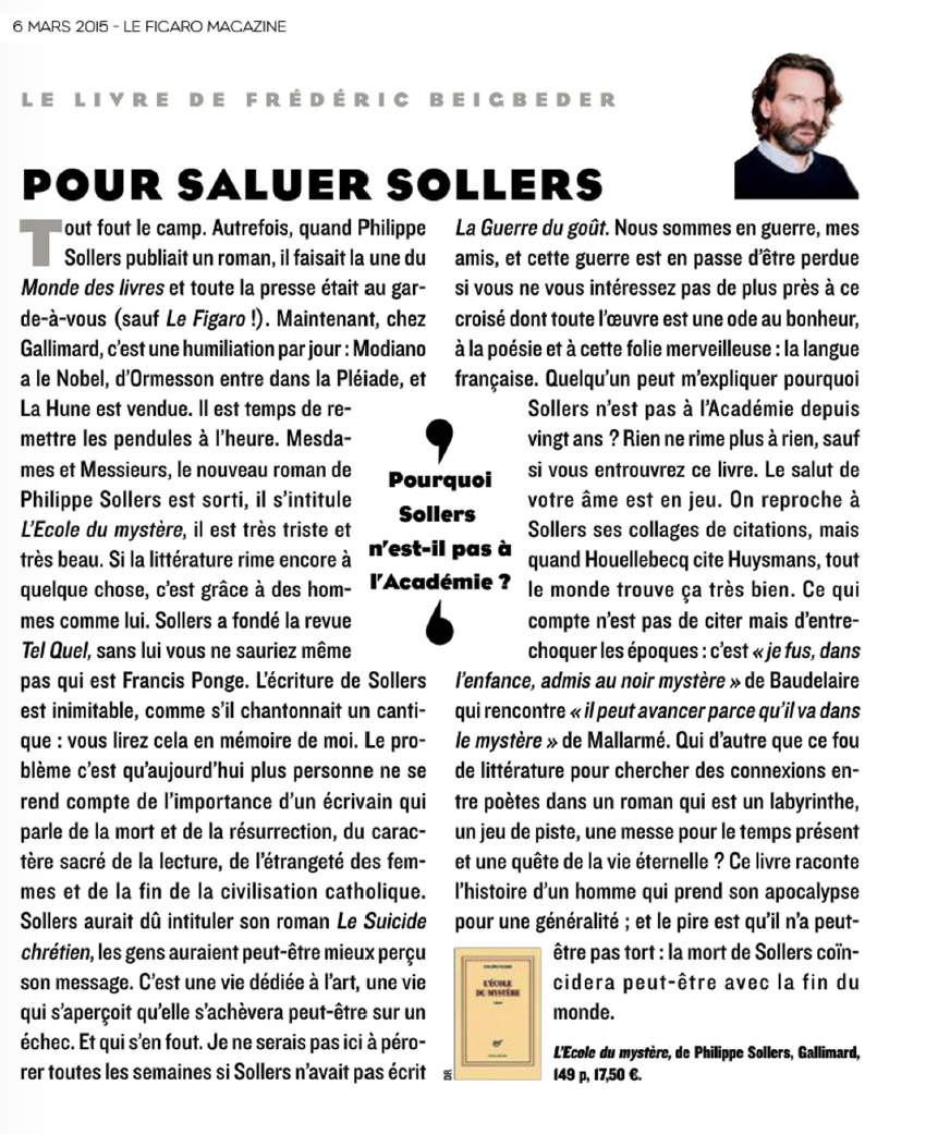 Le Figaro, Frédéric Beigbeger